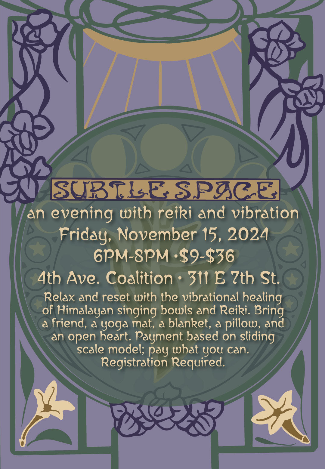 Subtle Space: An Evening with Reiki and Vibration